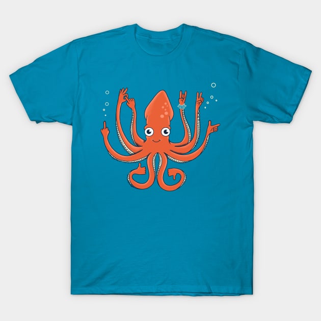 Octopus T-Shirt by coffeeman